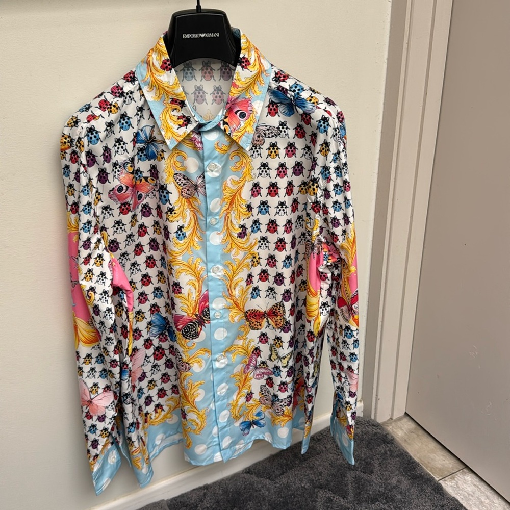 Men’s Japan Lady Bug retro print 90s( new )Asian 3x =XL USA